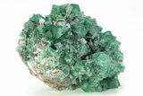 Fluorescent Green Fluorite Cluster - Diana Maria Mine, England #208871-1